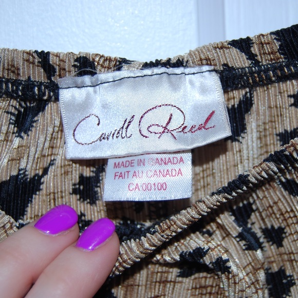 Vintage Animal Print pleated skirt - Picture 3 of 4